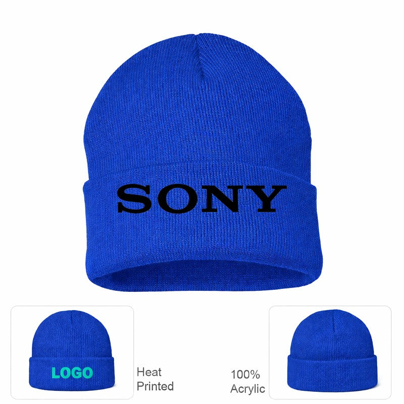 Sony Black Logo Beanie Hat - Royal Blue