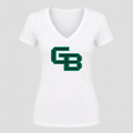 Women's Wisconsin Green Bay Phoenix V Neck T-Shirt in white