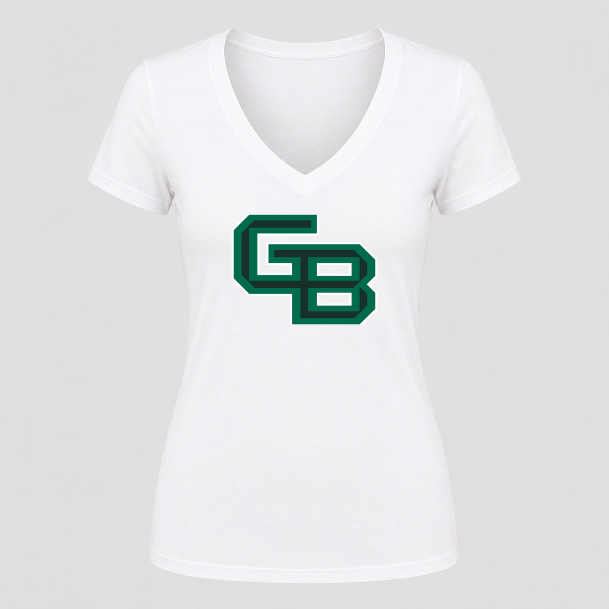 Women's Wisconsin Green Bay Phoenix V Neck T-Shirt in white