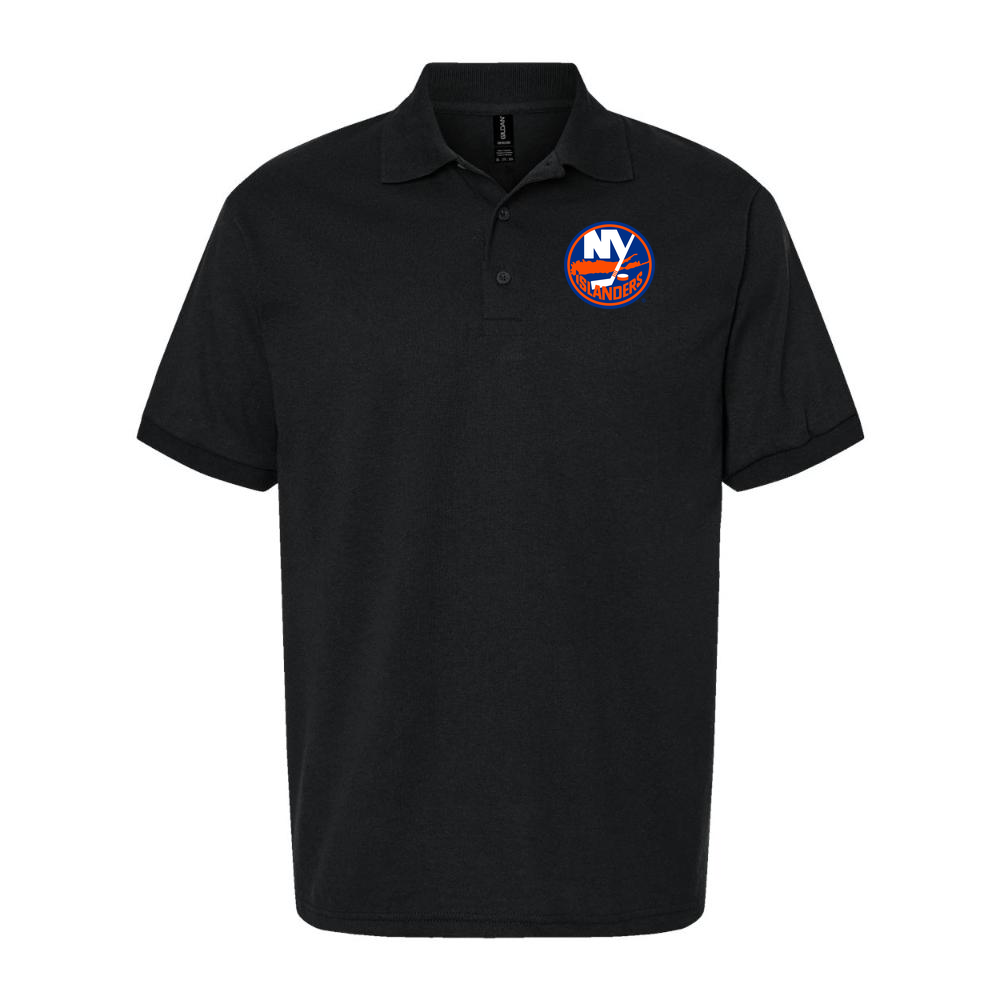 Men's New York Islanders Dry Blend Polo - Black