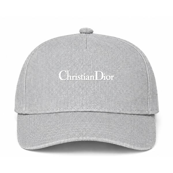 Dior Logo Gray Dad Baseball Cap Hat