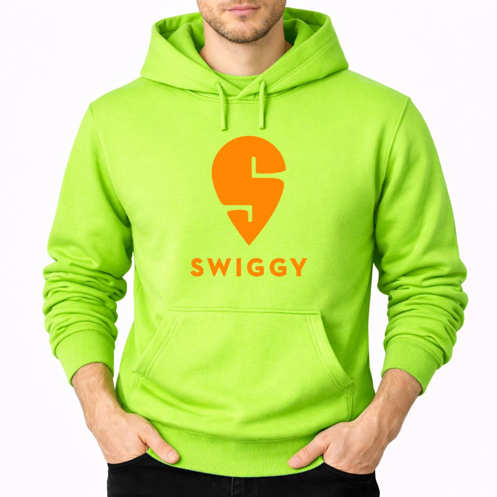 Men's Swiggy Pullover Hoodie - Lime green