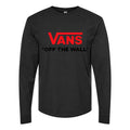 Men's Vans-logo-1024x576 Long sleeves Cotton Blend T-Shirt - Black