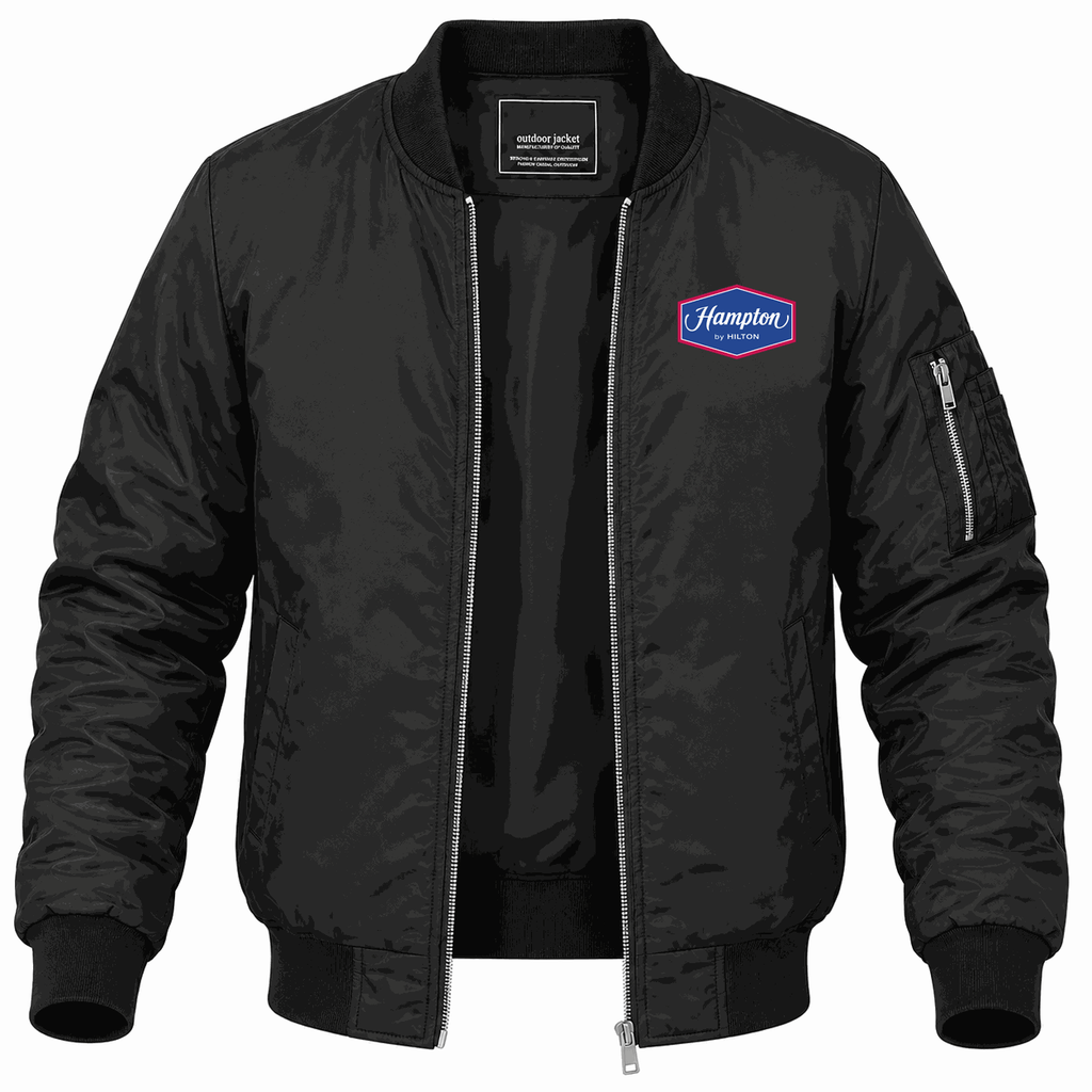 Men's Hampton Lightweight Bomber Jacket - Black