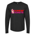 Men's Dunkin Donuts Long sleeves Cotton Blend T-Shirt - Black