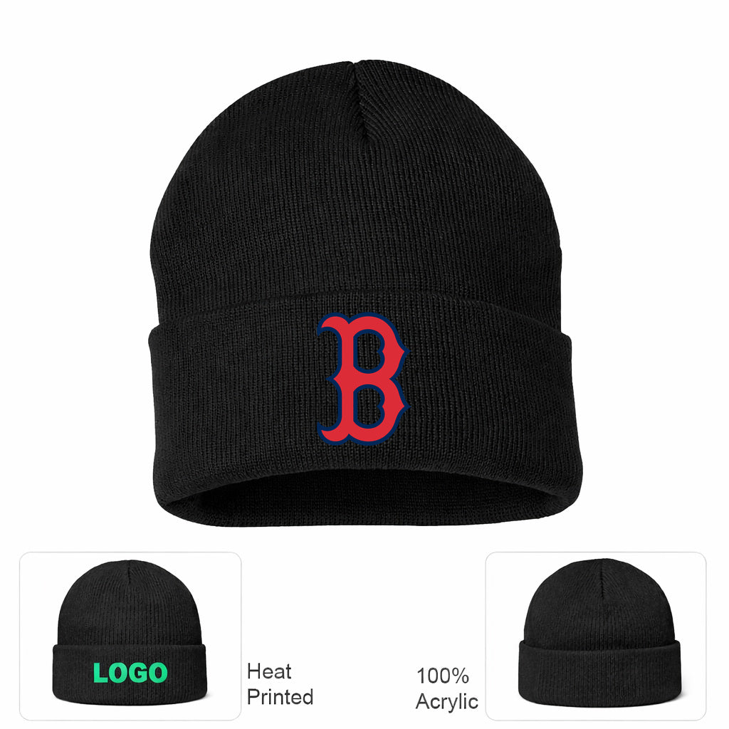 MLB Boston Red Sox Beanie Hat - Black