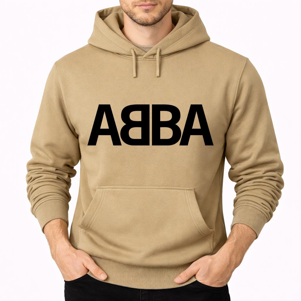 Men's ABBA Pullover Hoodie - Tan