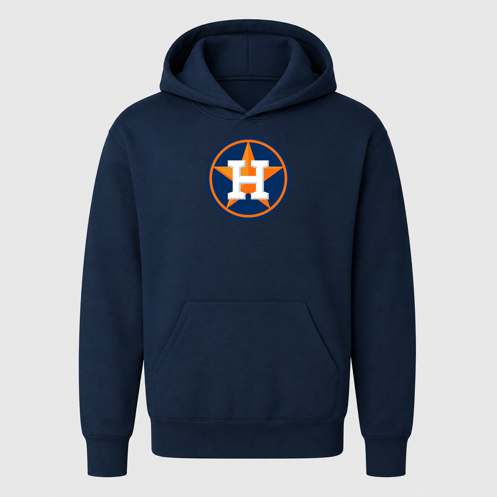 Youth Houston Astros Pullover Hoodie - Navy