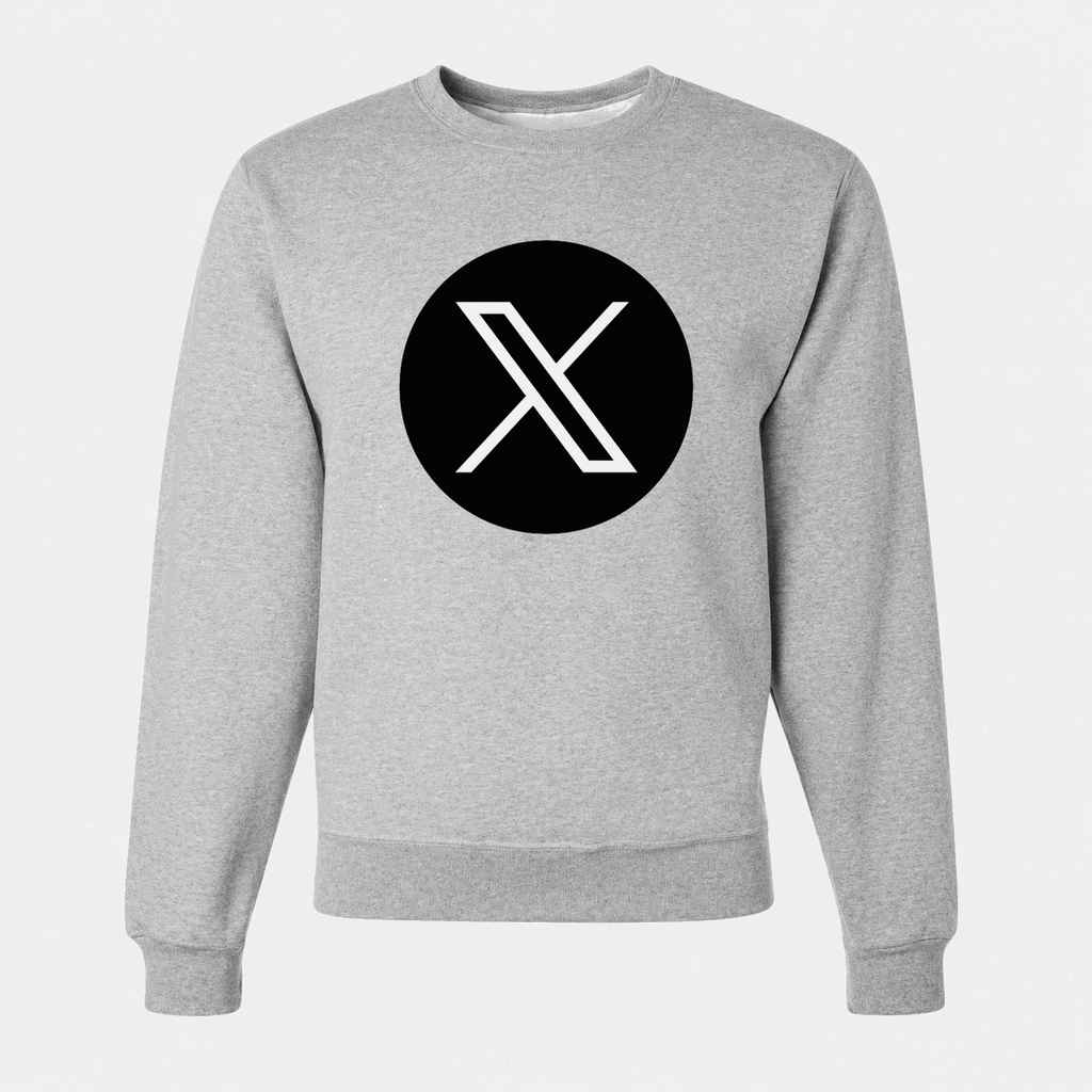 Men's X (Twitter) Crewneck Sweatshirt - Gray