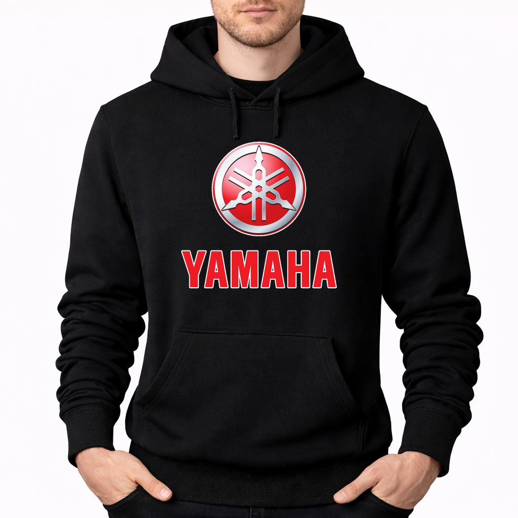 Men's Yamaha Pullover Hoodie - Black