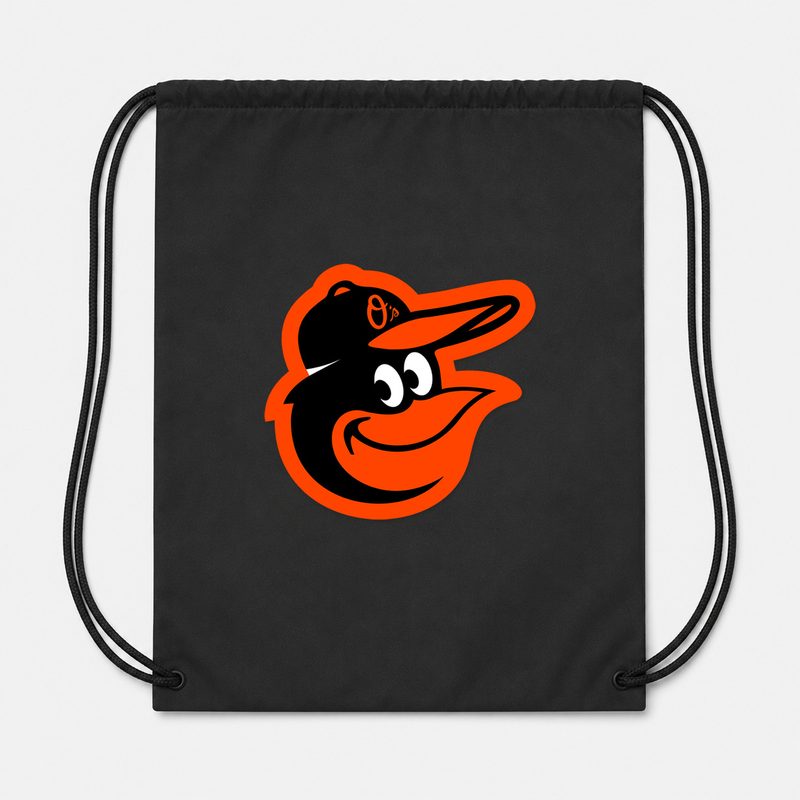 Baltimore Orioles Drawstring Bag - Black