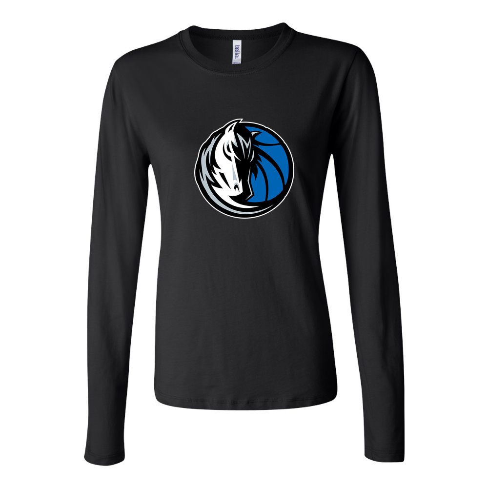 Women's Dallas Mavericks Long Sleeve T-Shirt - Black