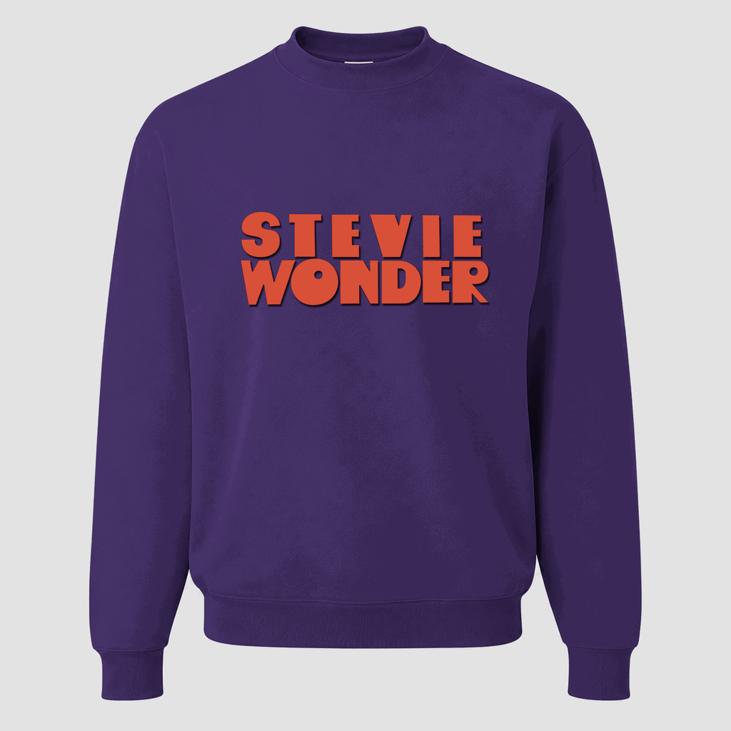 Men's Stevie Wonder Crewneck Sweatshirt - Purple