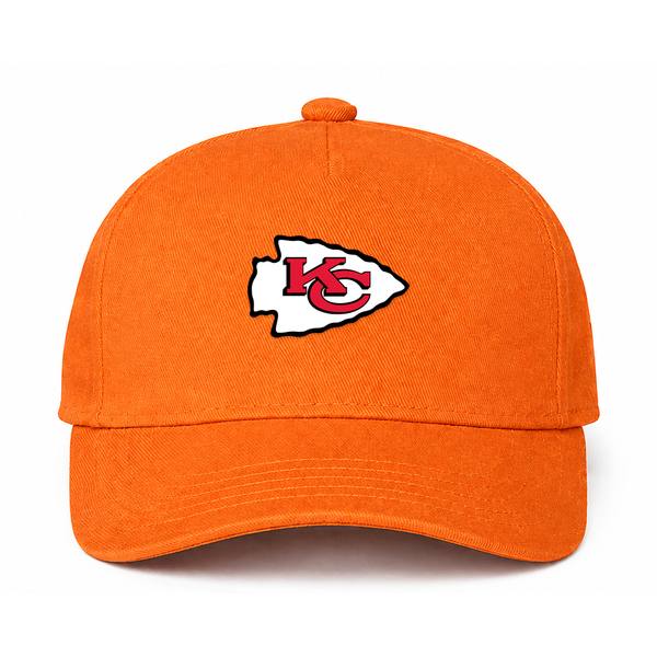 Kansas City Chiefs NFL Logo Orange Dad Baseball Cap Hat