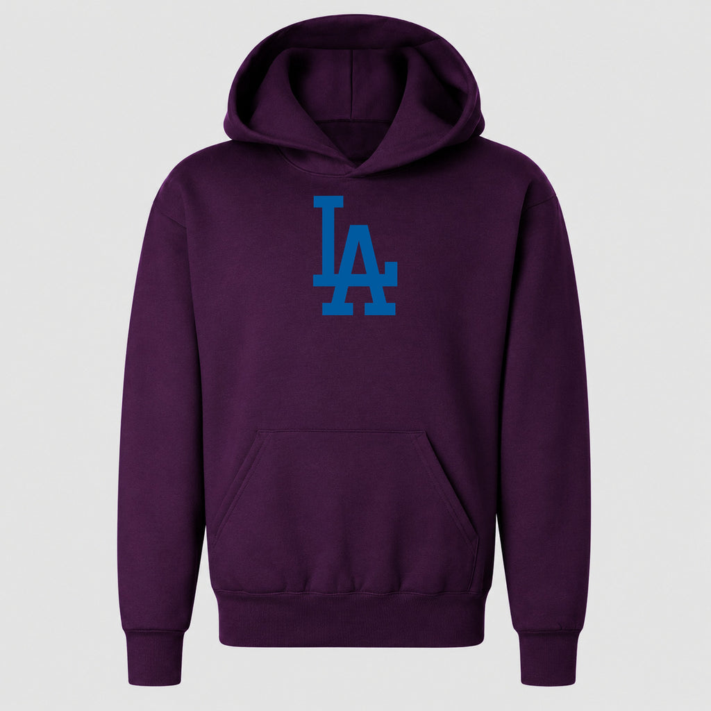 Youth Los Angeles Dodgers Pullover Hoodie - Purple