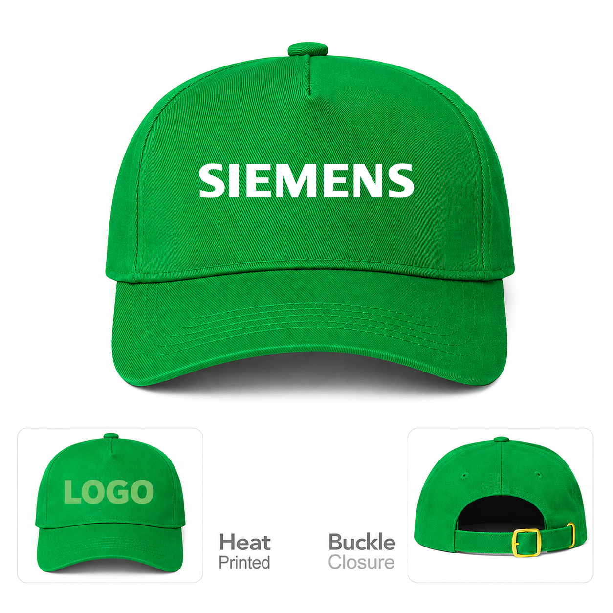 Siemens Kelly Green Dad Baseball Cap Hat