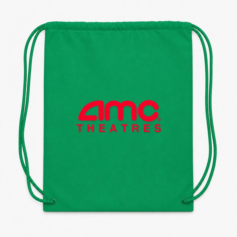 Amc Theatres PNG1 Drawstring Bag - Green