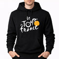 Men's Tour de France White Pullover Hoodie - Black