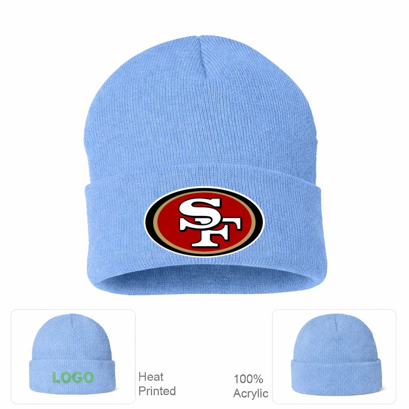 San Francisco 49ers Sky Blue Beanie Hat