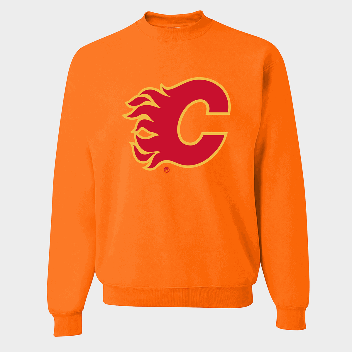 Men's Calgary Flames Crewneck Sweatshirt - Orange