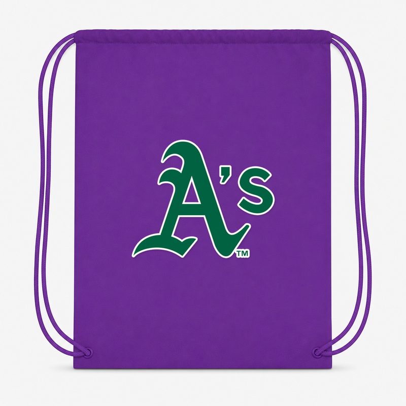 Oakland Athletics Drawstring Bag - Purple