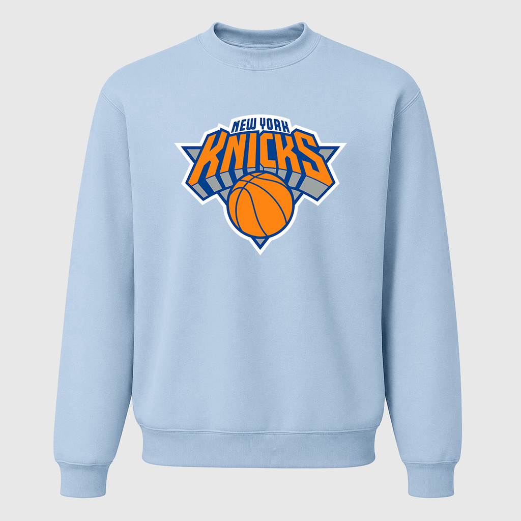 Men's New York Knicks Crewneck Sweatshirt - Sky Blue