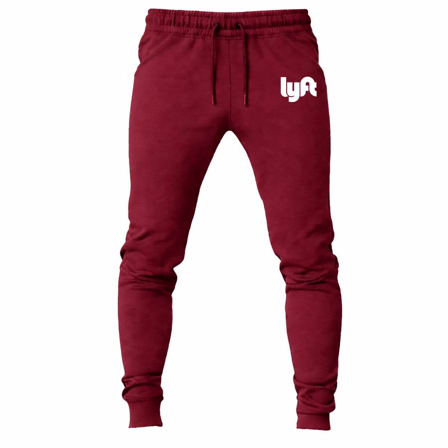 Lyft White joggers sweatpants - Maroon