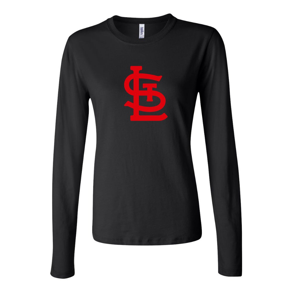 Women's St. Louis Cardinals Long Sleeve T-Shirt - Black