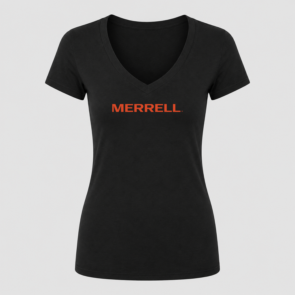 Women's Merrell V Neck T-Shirt in black