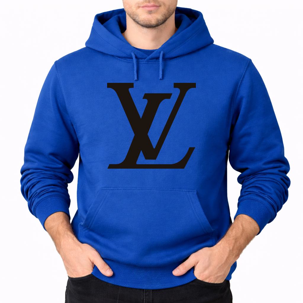 Men's Louis Vuitton Pullover Hoodie - Blue