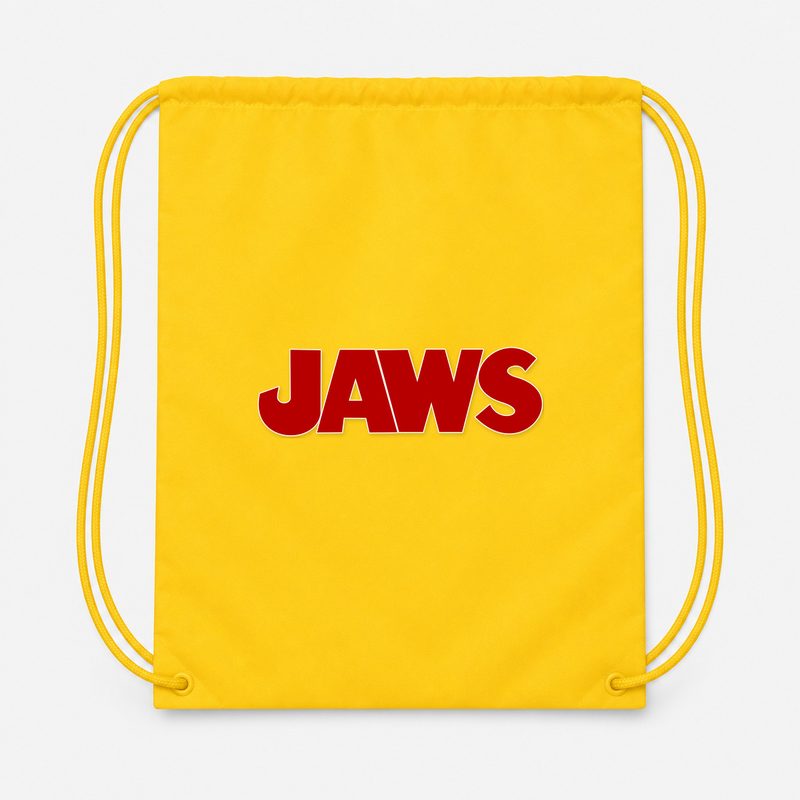 Jaws PNG3 Drawstring Bag - Yellow