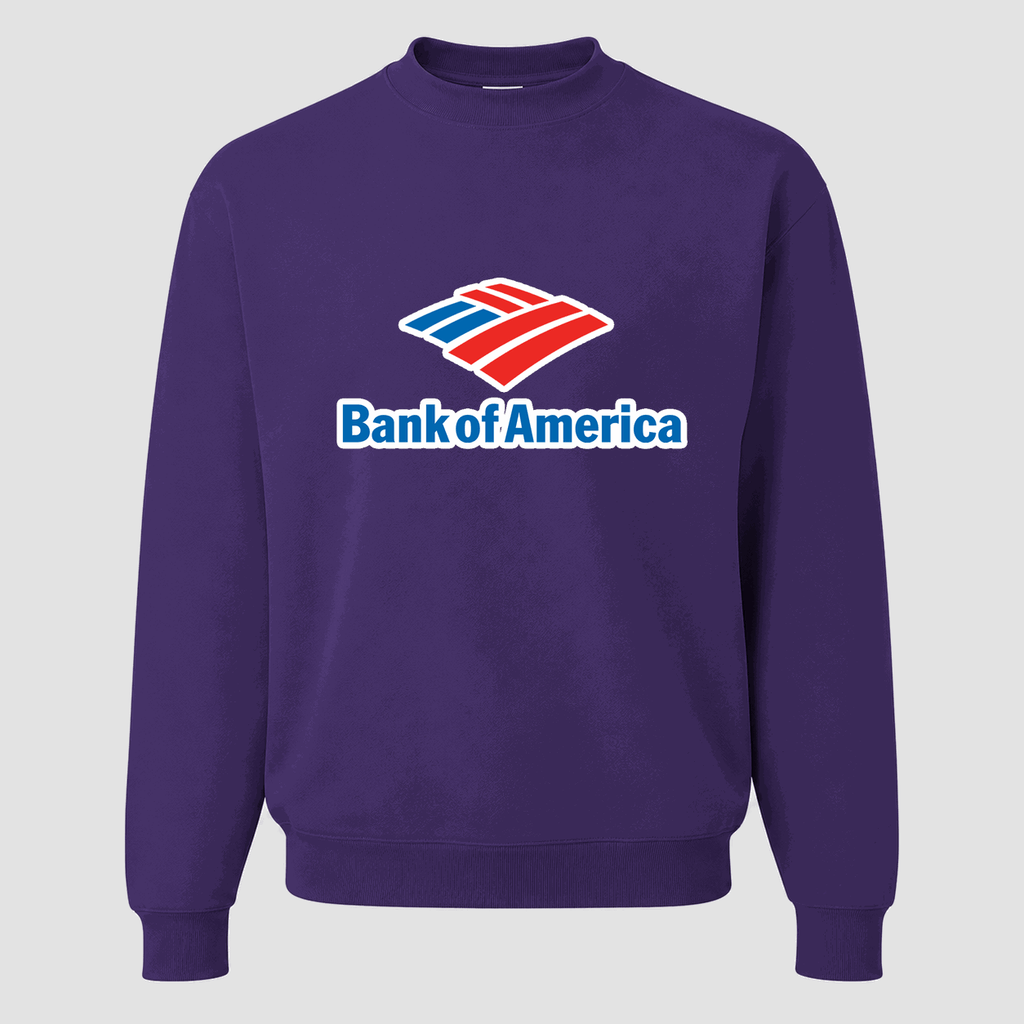 Men's Bank of America Crewneck Sweatshirt - Purple