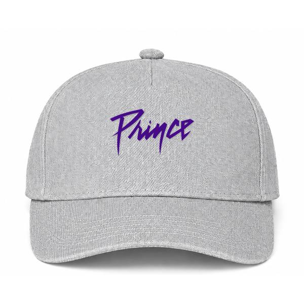 Prince Logo Gray Dad Baseball Cap Hat