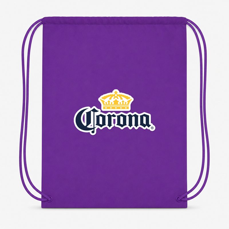 Corona Drawstring Bag - Purple