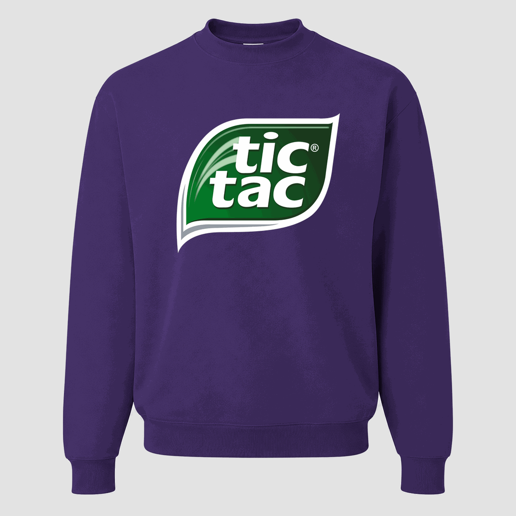 Men's Tic Tac Crewneck Sweatshirt - Purple