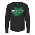 Men's USC Upstate Spartans Logo Long sleeves Cotton Blend T-Shirt - Black