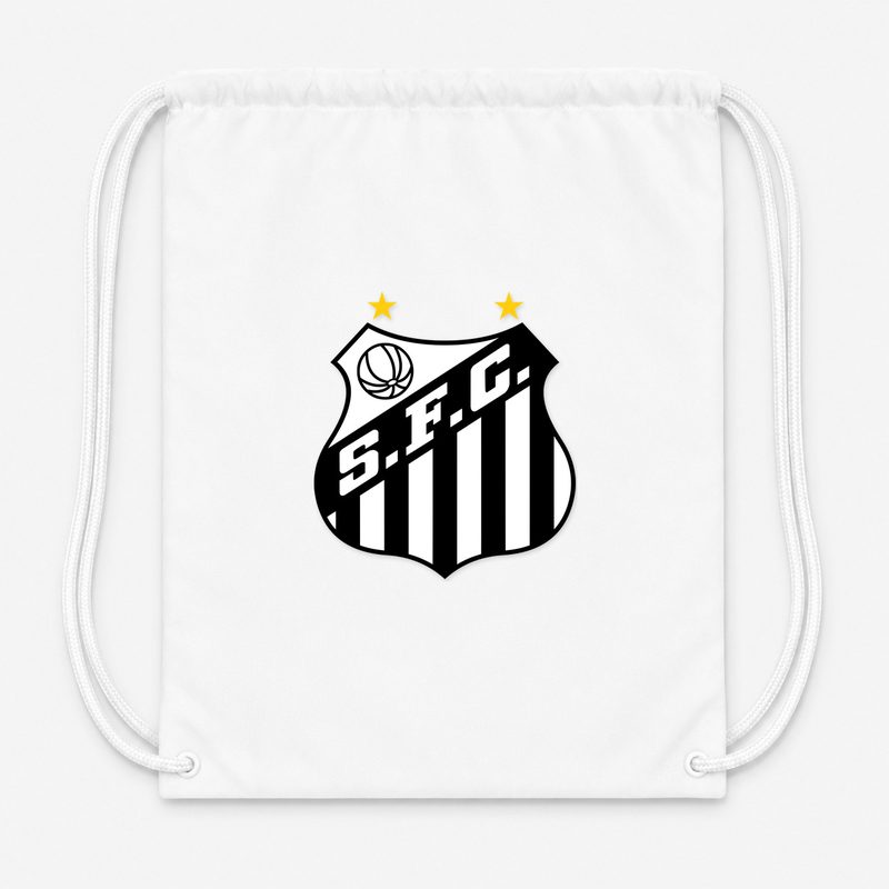 Santos FC Drawstring Bag - White