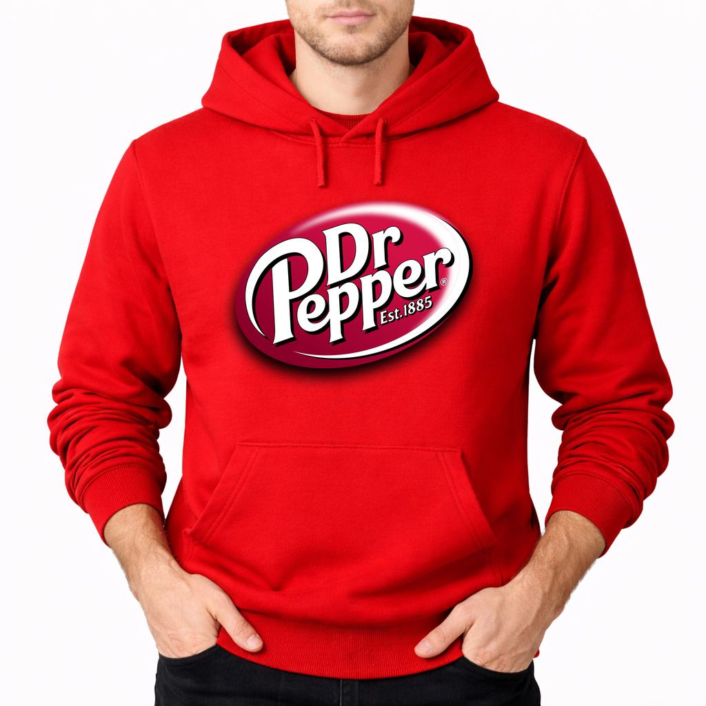 Men's Dr Pepper Pullover Hoodie - Red