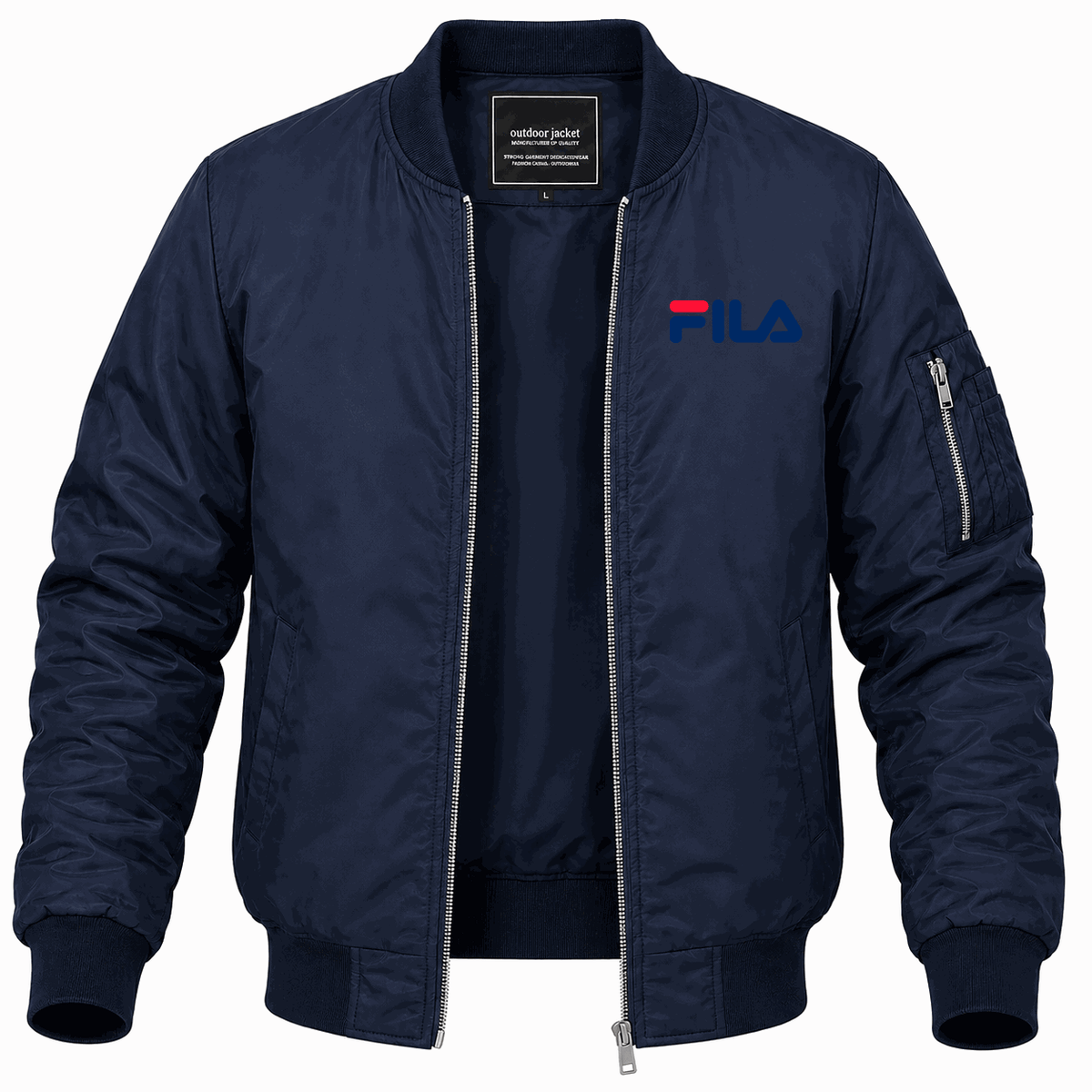 Men's Fila Lightweight Bomber Jacket - Navy
