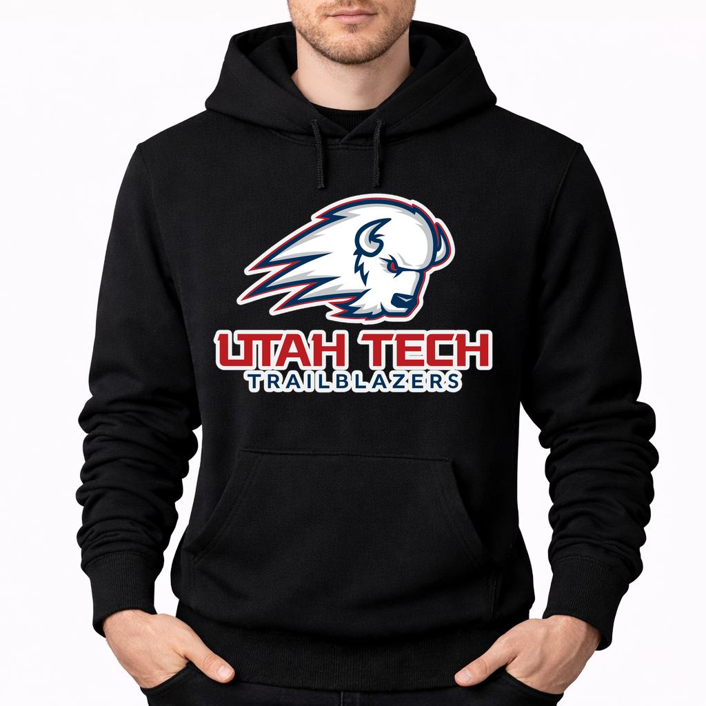Men's Utah Tech Trailblazers Pullover Hoodie - Black