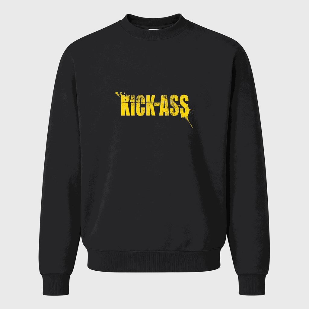 Men's Kick-Ass Crewneck Sweatshirt - Black