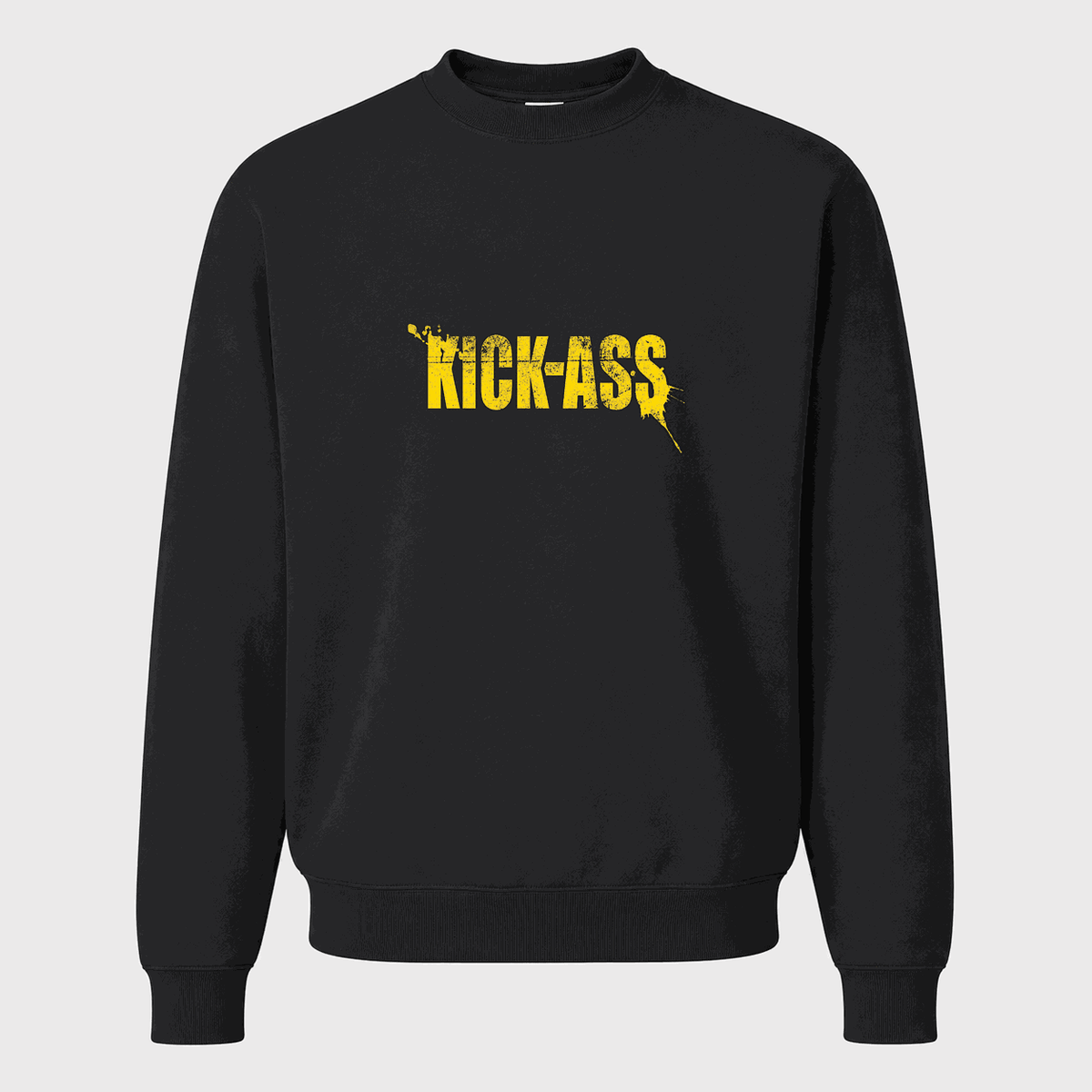 Men's Kick-Ass Crewneck Sweatshirt - Black