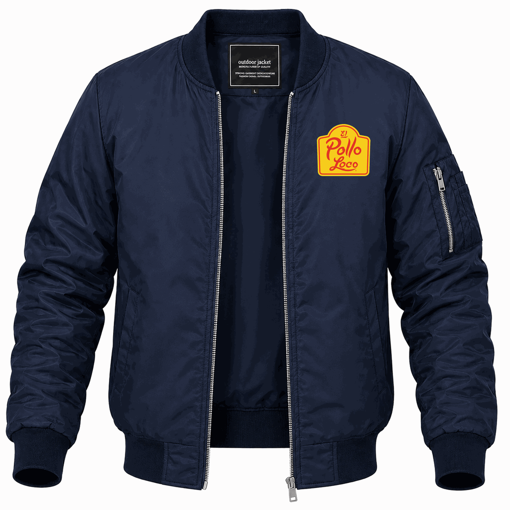 Men's El Pollo Loco Lightweight Bomber Jacket - Navy