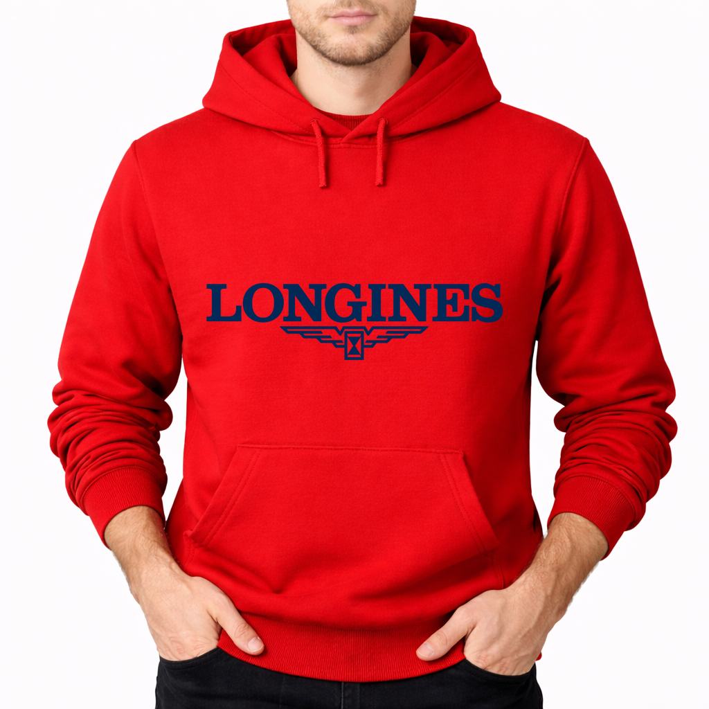 Men's Longines Pullover Hoodie - Red