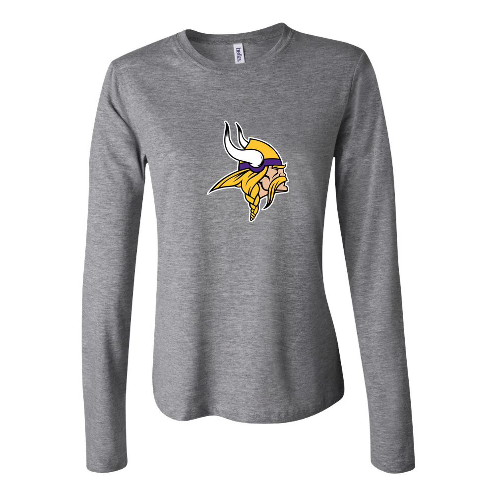 Women's Minnesota Vikings Long Sleeve T-Shirt - Gray
