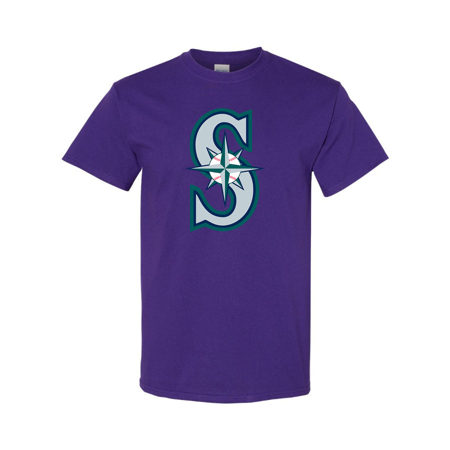 Men's Seattle Mariners Cotton T-Shirt - Purple