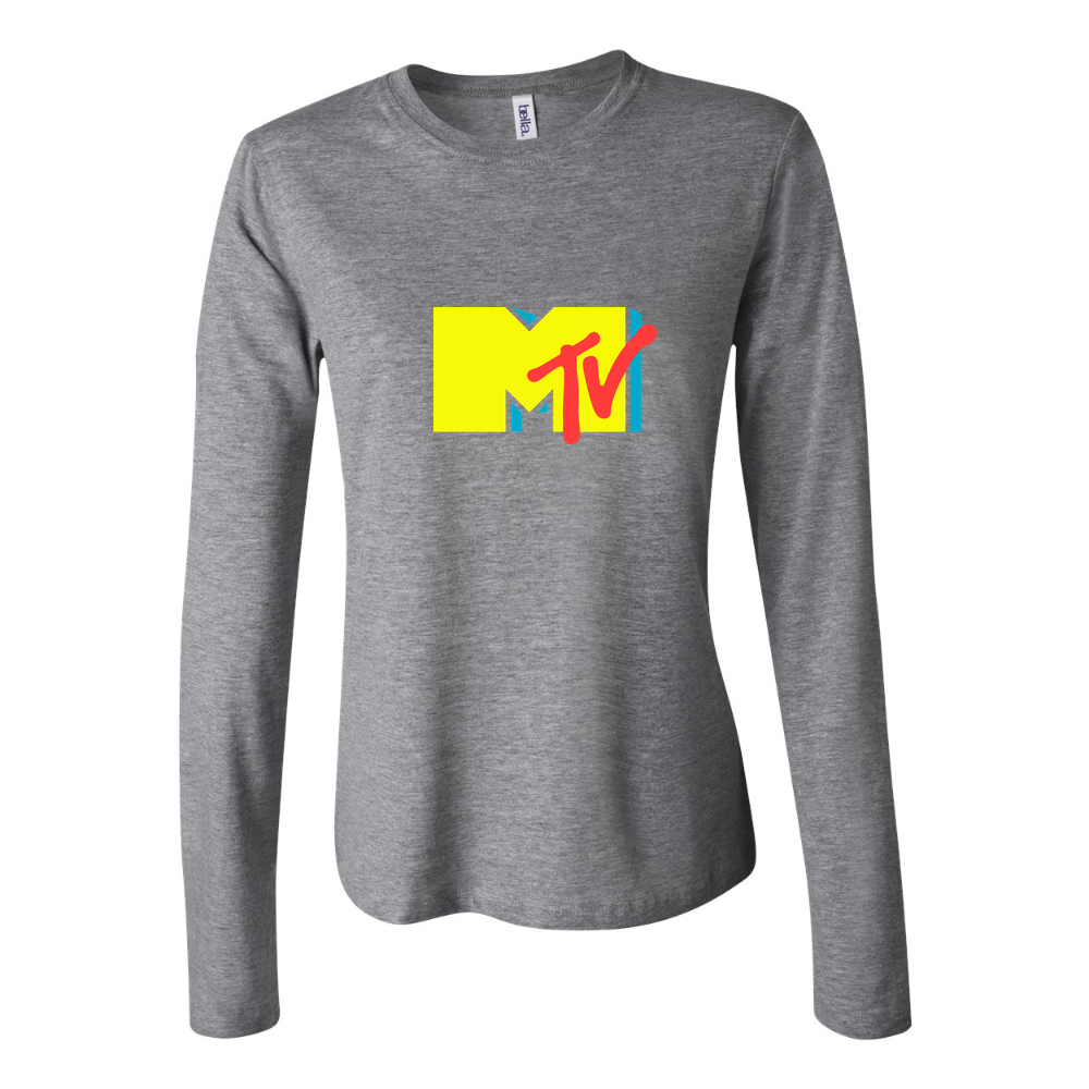 Women's mtv Long Sleeve T-Shirt - Gray