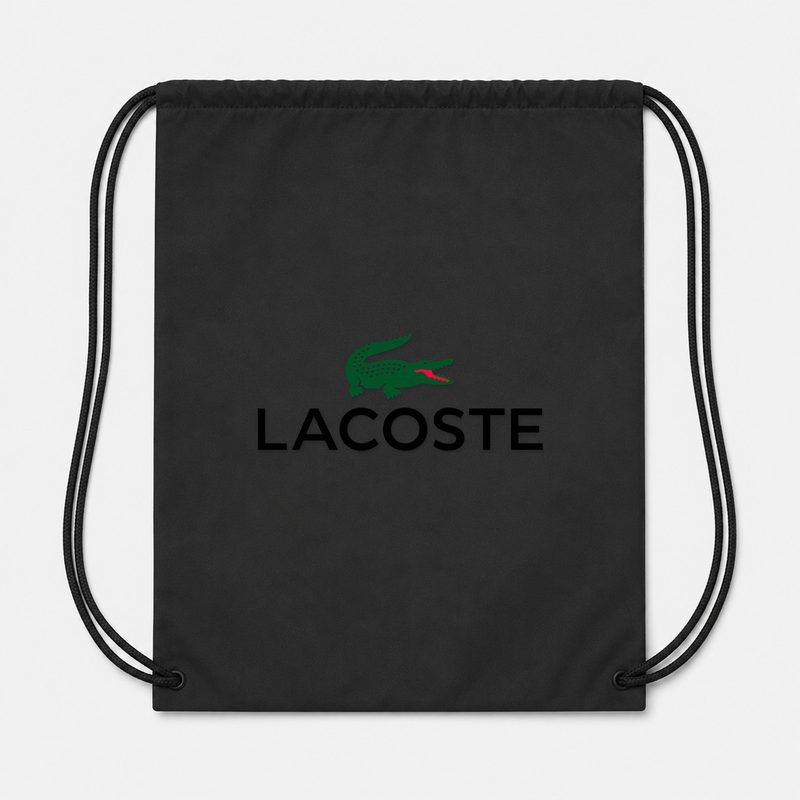 Lacoste Drawstring Bag - Black