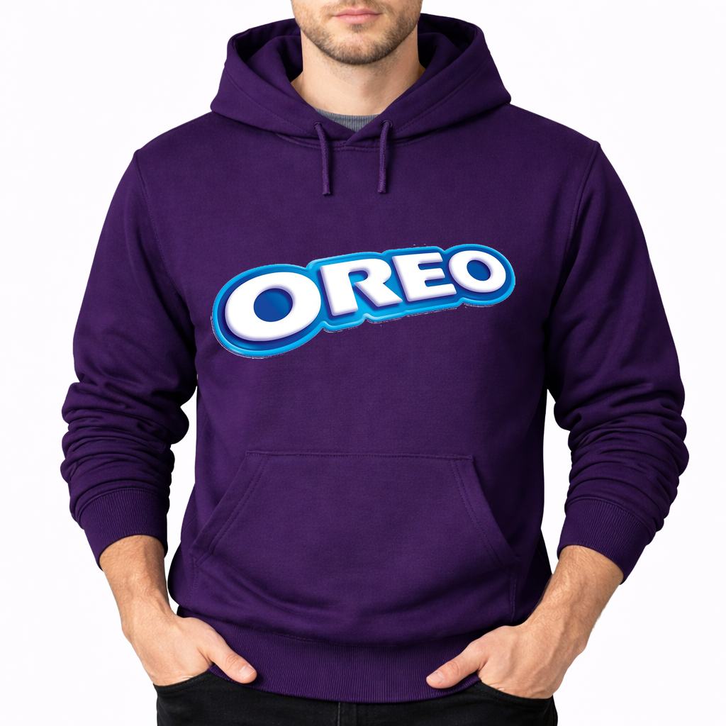 Men's Oreo Food Pullover Hoodie - Purple