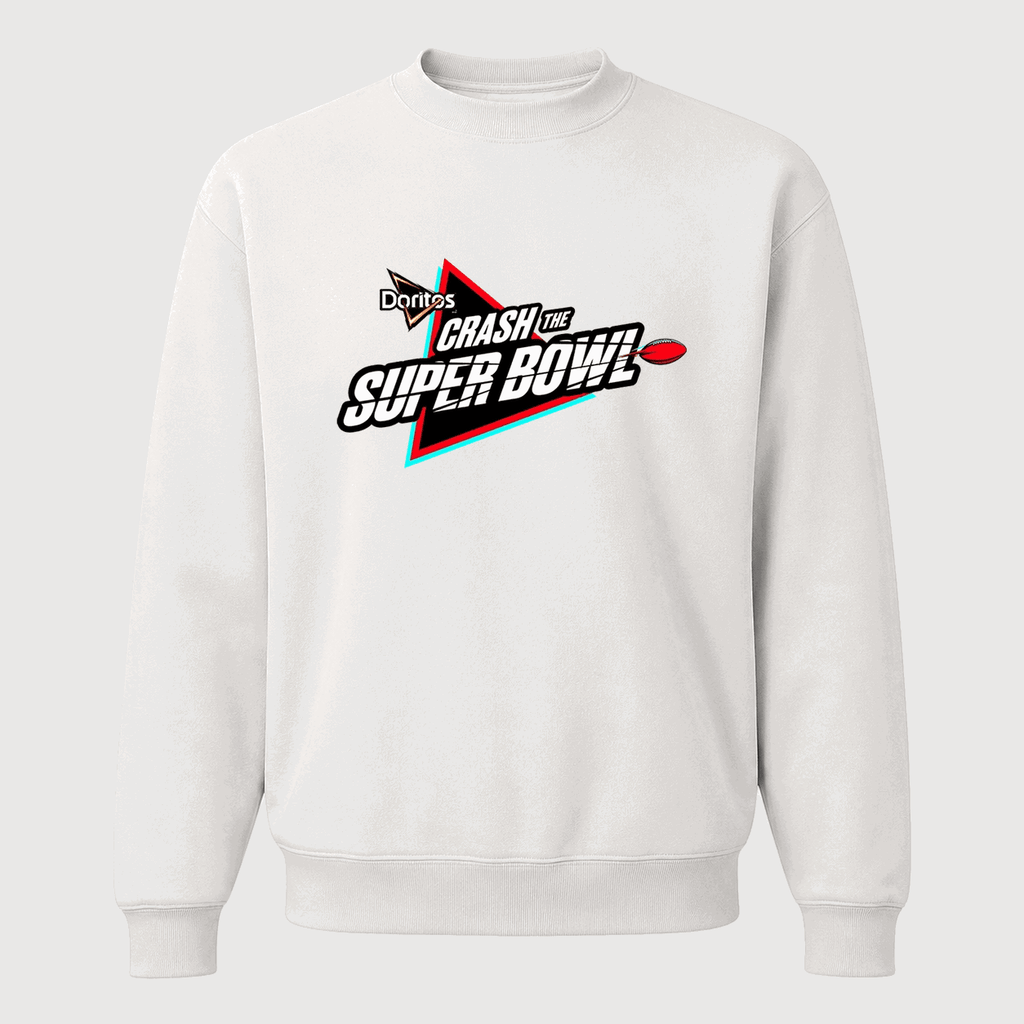Men's Crash the Super Bowl Crewneck Sweatshirt - White